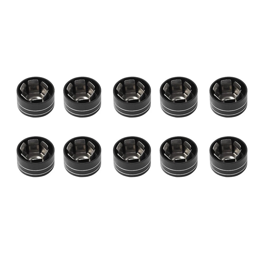 10 x CNC 11mm-14.6mm Engine Bolt Topper Caps for Harley Dyna Softail