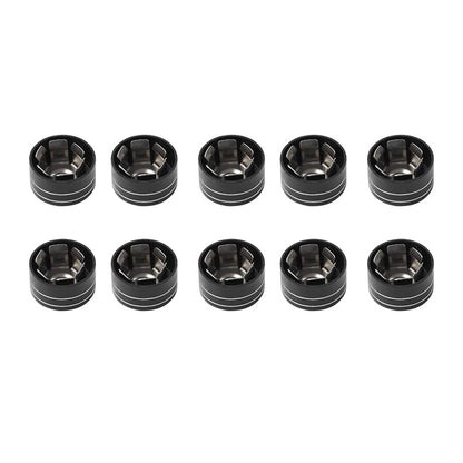 10 x CNC 11mm-14.6mm Engine Bolt Topper Caps for Harley Dyna Softail