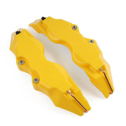 Large 3D Style Yellow Disc Brake Caliper Covers Set for Universal Cars