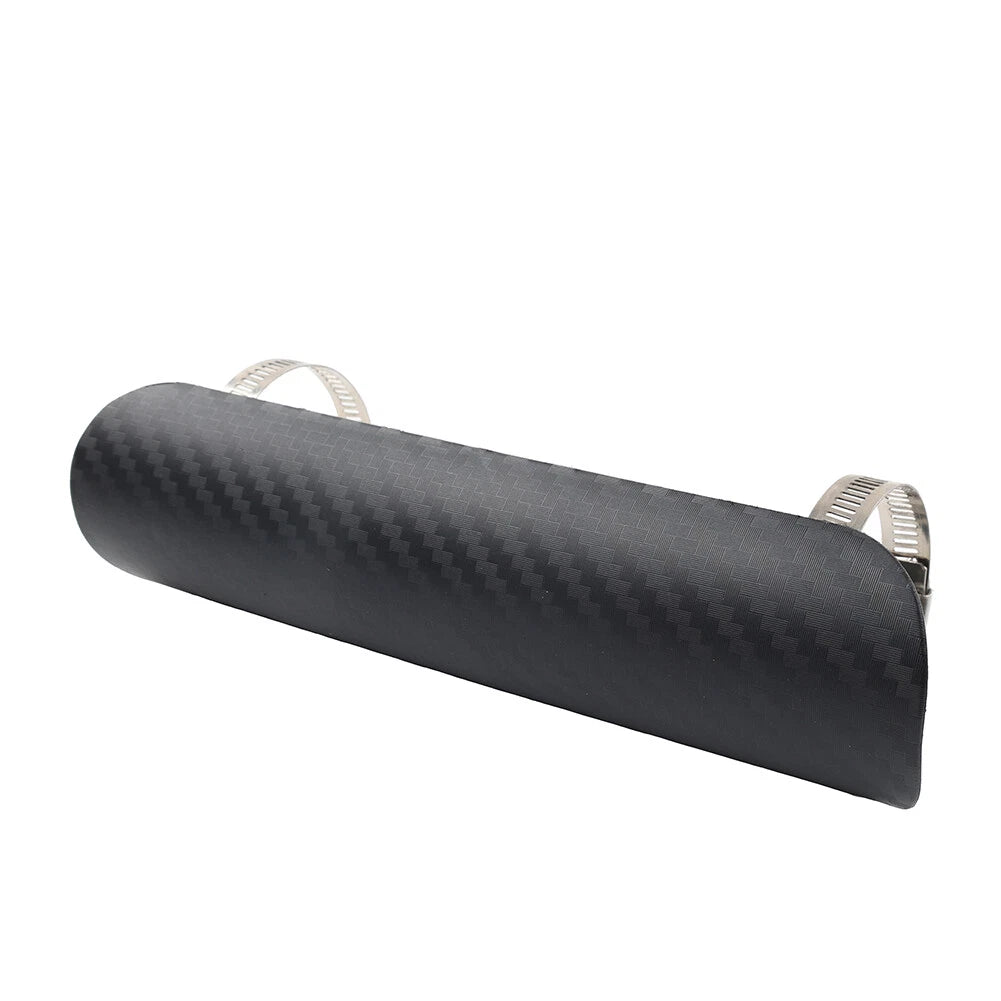 Universal Exhaust Muffler Pipe Heat Shield Cover for Motorcycle - Black