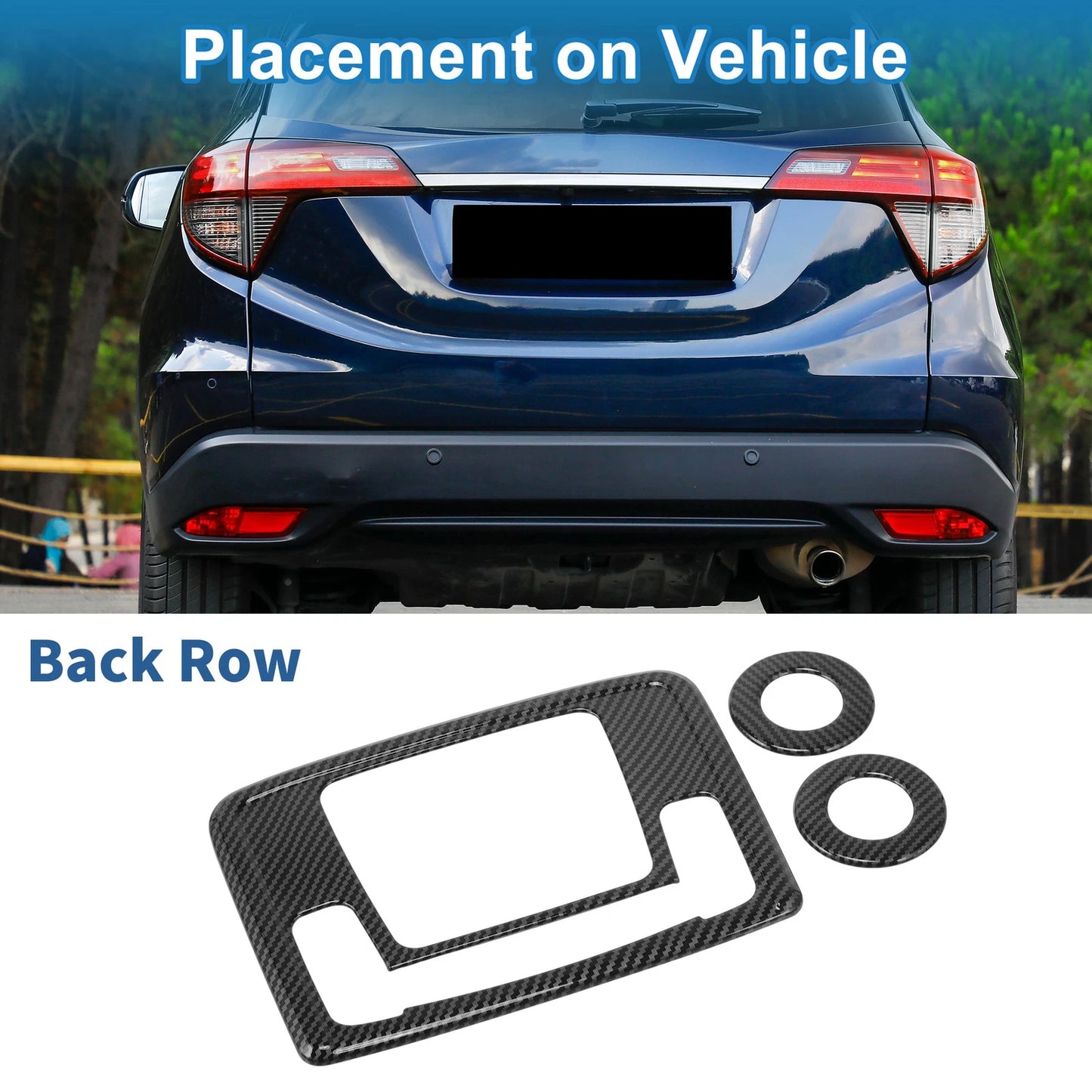 Car Back Row Headlight Trim Bezel for Honda HR-V (2021-2022)