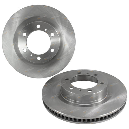 Front Brake Rotors + Pads 2x for Toyota Prado KDJ150R (2009–2015)