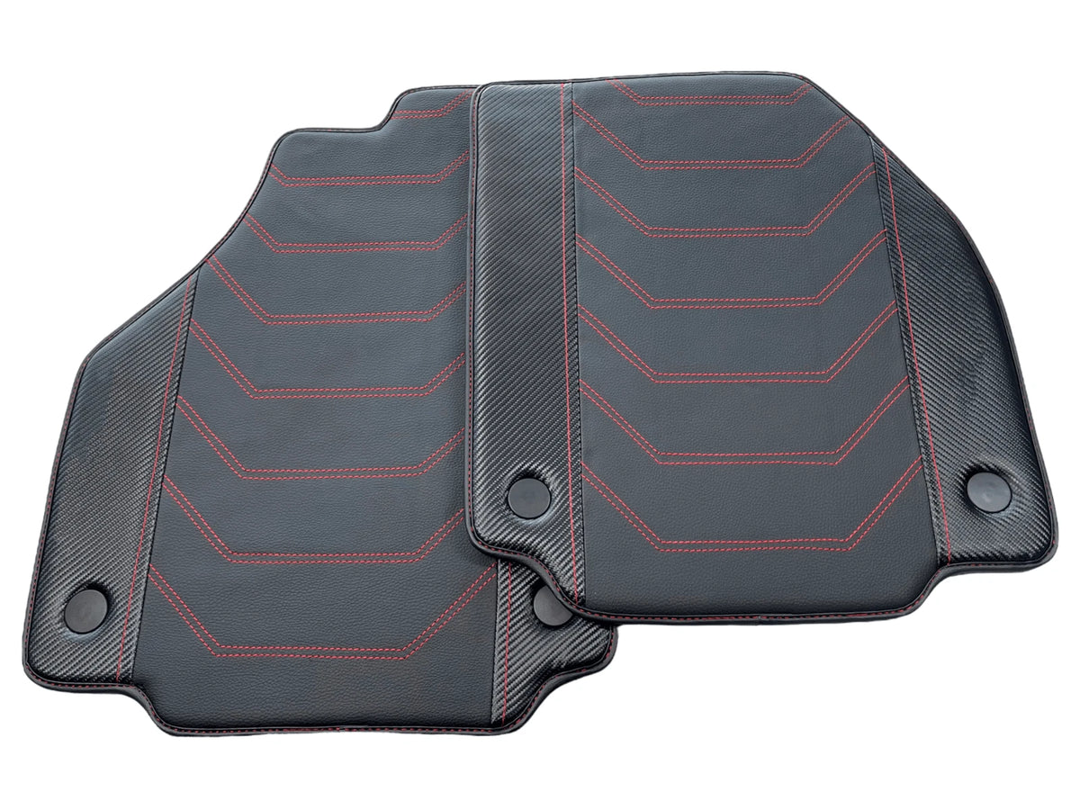Leather Floor Mats for Ferrari 458 Spider (2010-2015) - AutoWin Brand