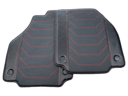 Leather Floor Mats for Ferrari 458 Spider (2010-2015) - AutoWin Brand