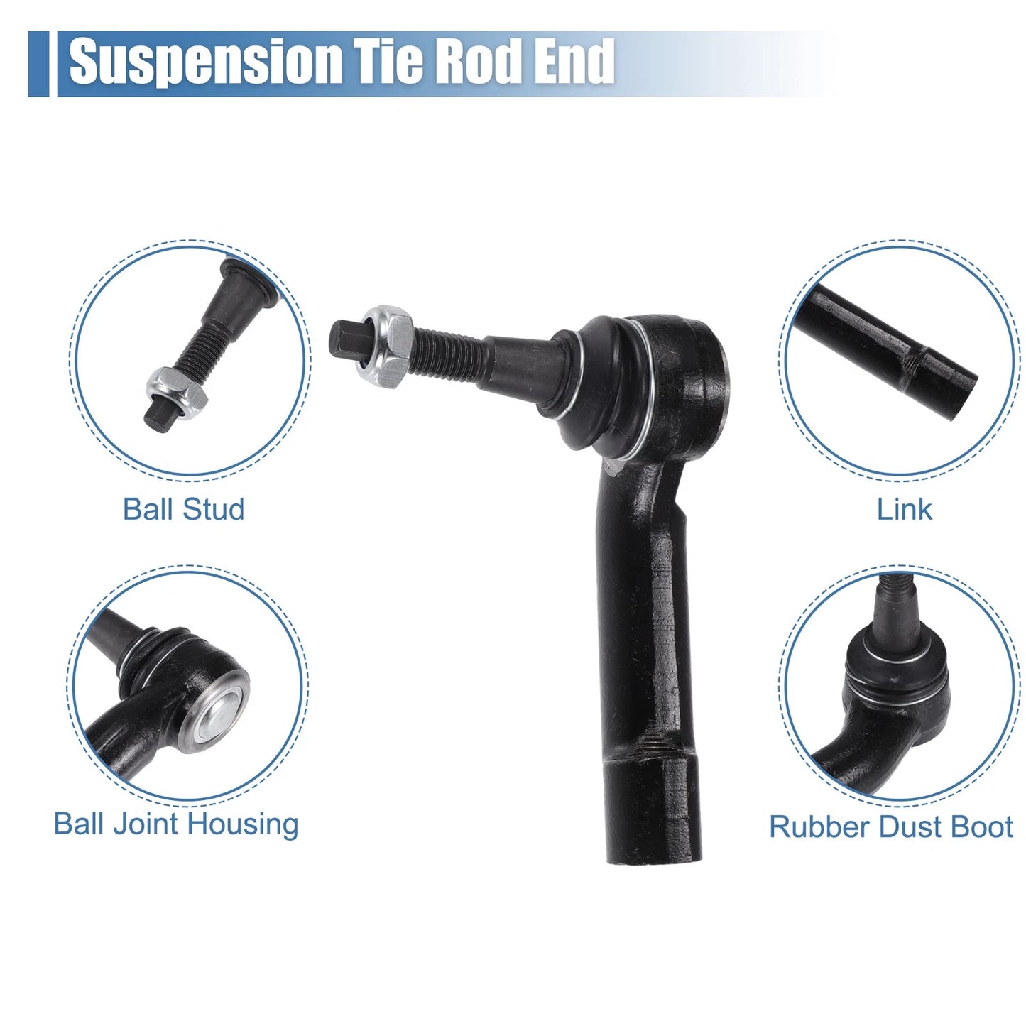 Front Tie Rod End Links for Ford F-150 (2009-2020)