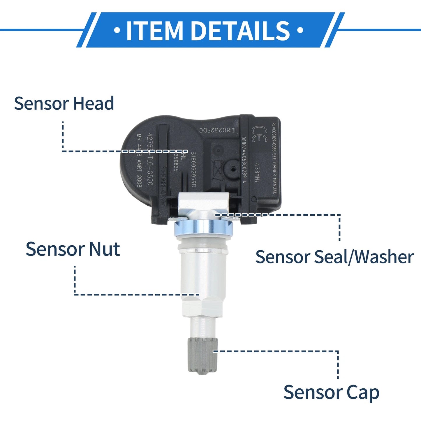 TPMS Sensor for Honda Accord (2013-2018)