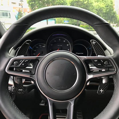 2 x Carbon Fiber Shift Paddle Extensions for Porsche 911, 918 Spyder (2012-2019)
