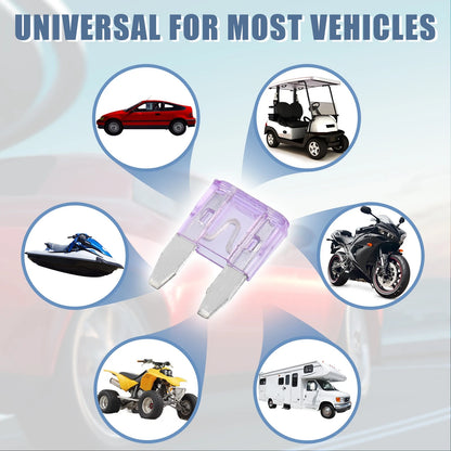 35A Mini Blade Style Fuses 30 Pcs for Automotive Car Truck