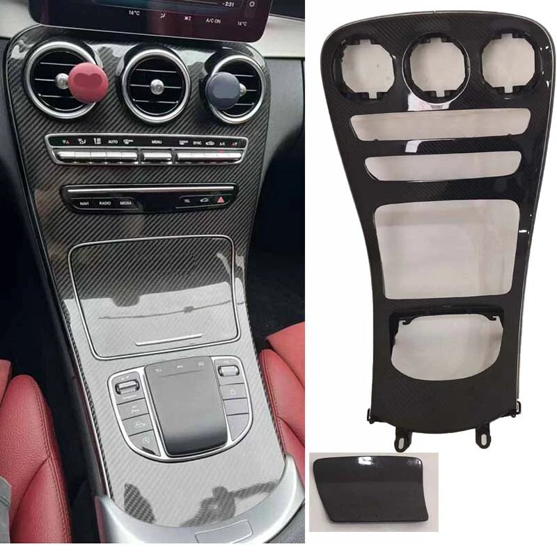 Carbon Fiber Console Panel Replace for Benz W205 Sedan 19-20/X253 20