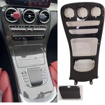 Carbon Fiber Console Panel Replace for Benz W205 Sedan 19-20/X253 20
