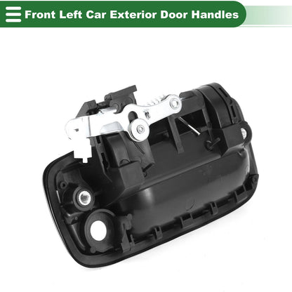 Gloss Black Front Left Door Handle for Toyota Tacoma (2005-2023)