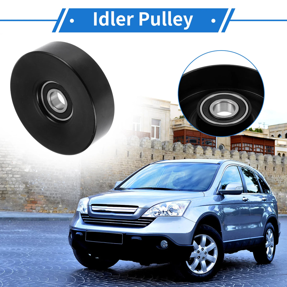 Drive Belt Idler Pulley for Toyota Sequoia (2001-2005) - 1 x Quality Replacement