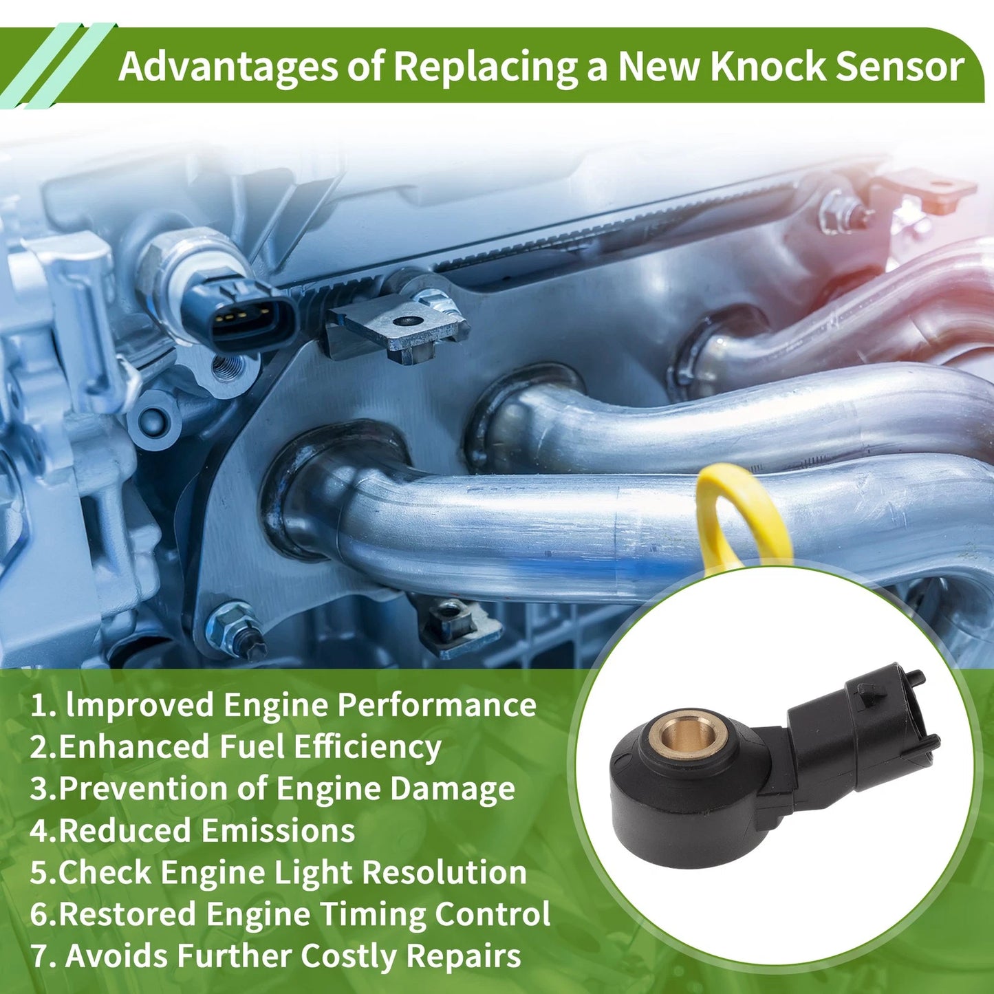 Ignition Knock Detonation Sensor for Jeep Renegade (2015-2018)