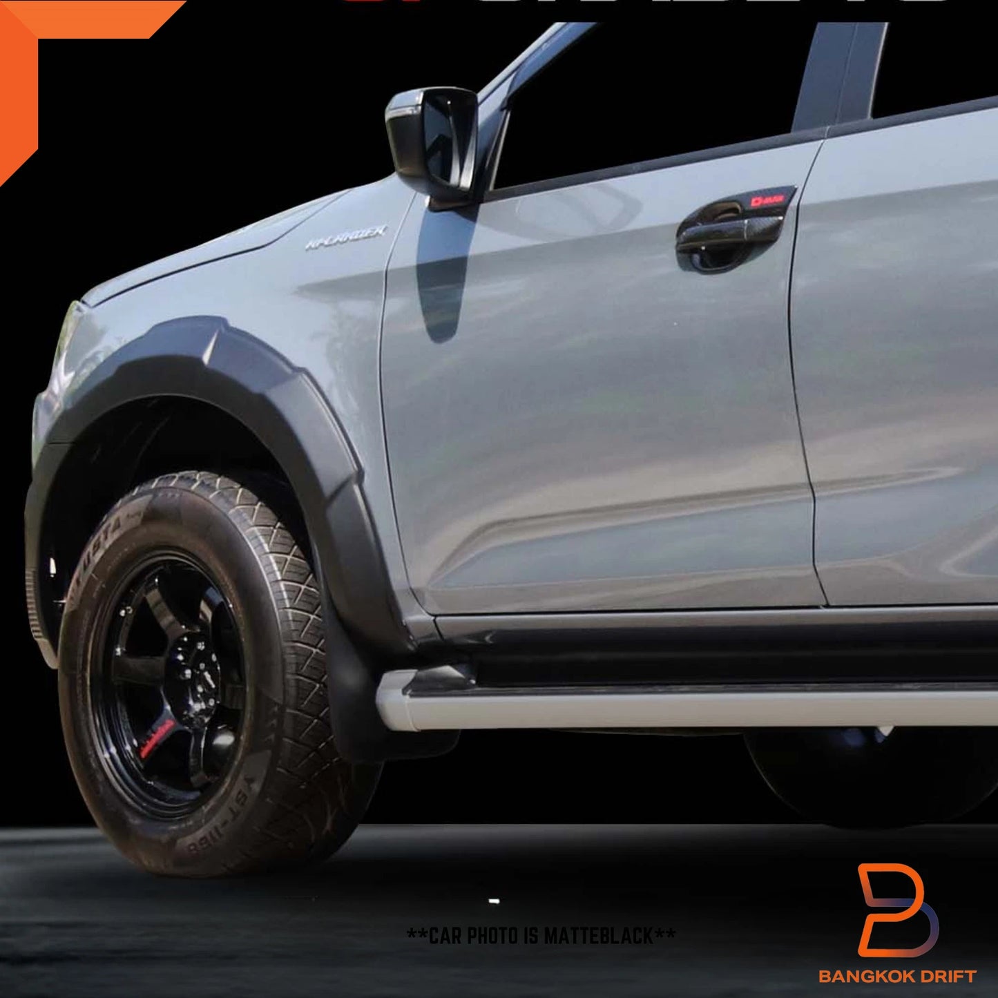 Matte Black Wheel Arch Flares for Isuzu D-Max X-Terrain LS-U (2024-2025)