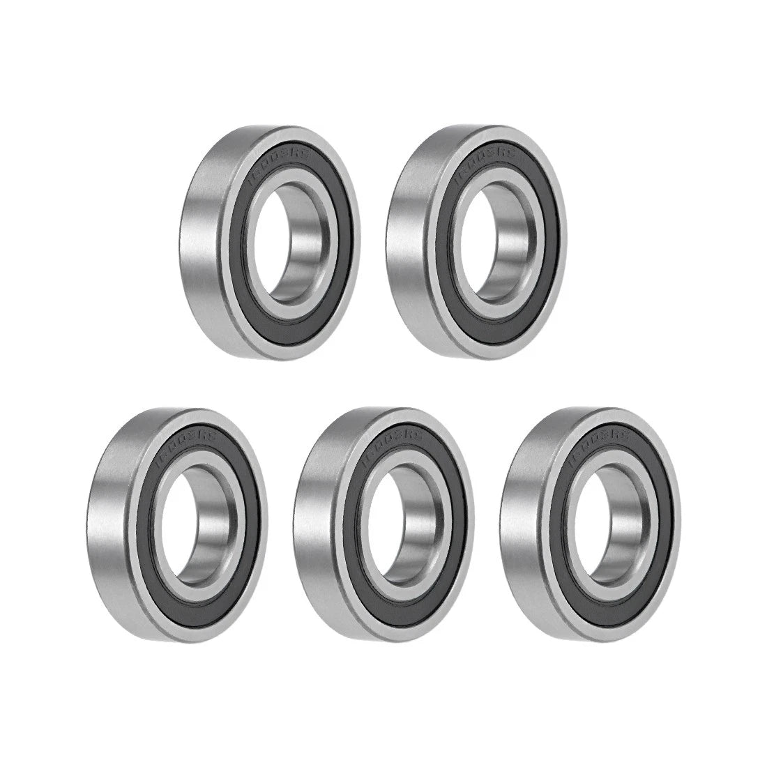 Ball Bearings 17x35x8mm Double Sealed Chrome Steel 5pcs