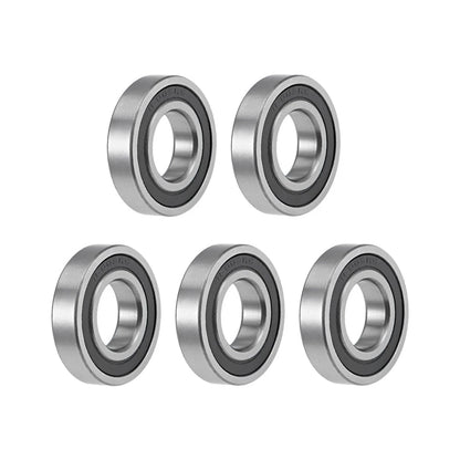 Ball Bearings 17x35x8mm Double Sealed Chrome Steel 5pcs