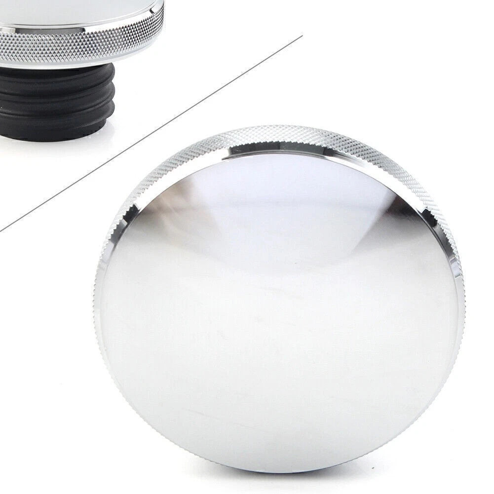 Chrome Fuel Tank Gas Cap Cover for Harley Dyna, Road King, Heritage, Softail (2000-2023)