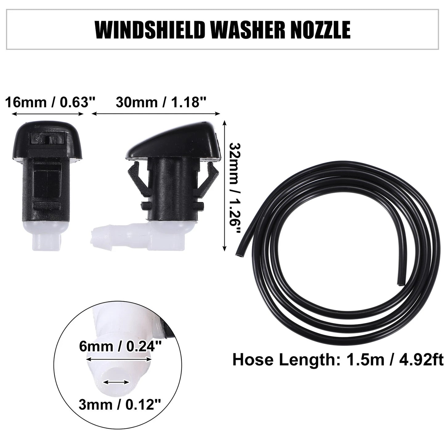 Windshield Washer Spray Nozzle Kit for Dodge Durango (2023)