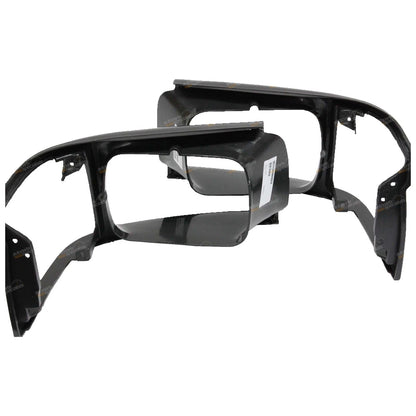 2 x LH+RH Dark Grey Headlight Surrounds Pair for Toyota Hiace (1989–1992)