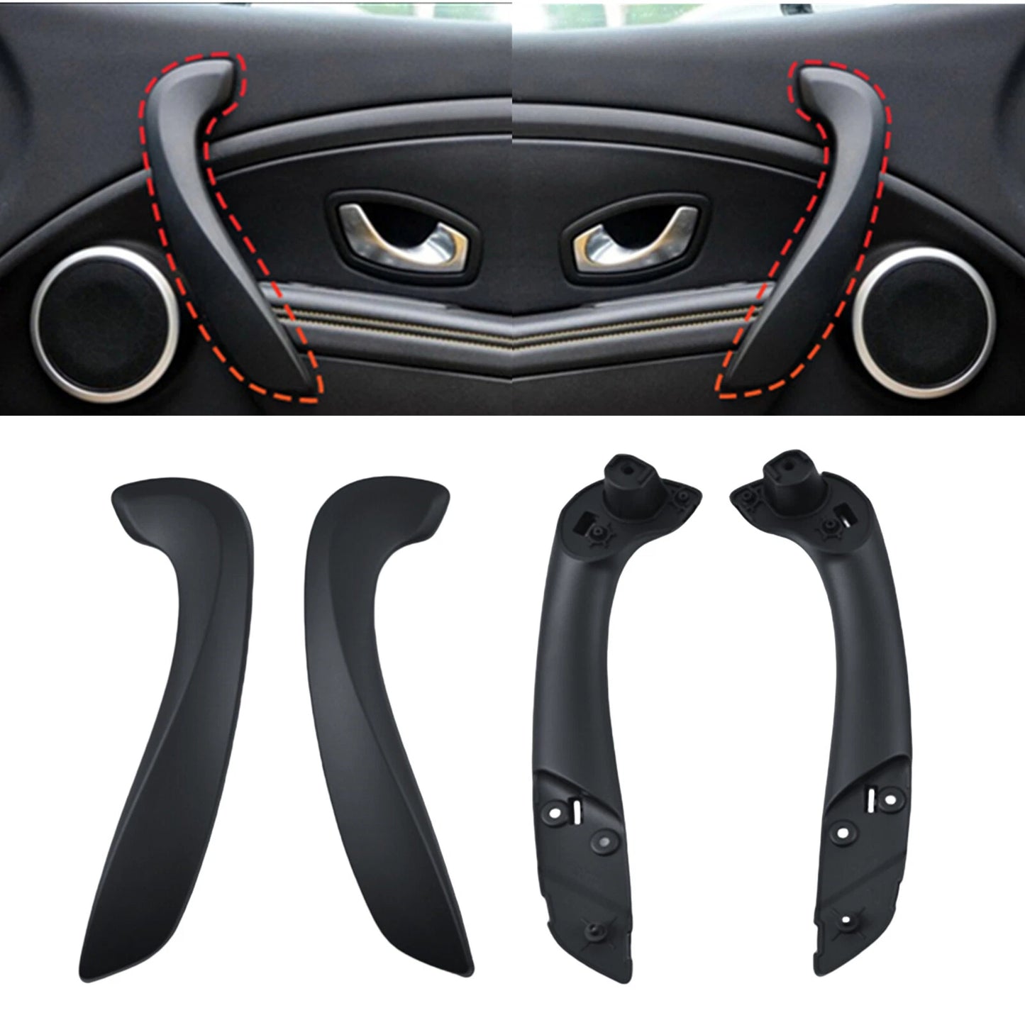 Inner Door Handle Covers for Renault Megane (2008-2016) 2 x
