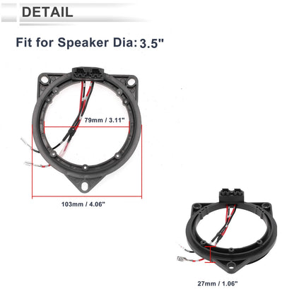 Speaker Spacer Rings for BMW 3.5" Midrange Speakers
