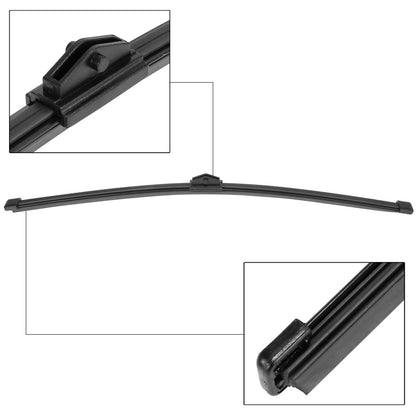 Rear Windshield Wiper Arm Set 350mm 14 Inch for Audi A1 (2010-2020)