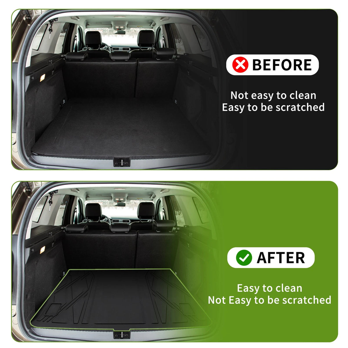 Rear Trunk Mat for Jeep Wrangler JL 5 Seat with Speaker 2018-2024 TPE Liner