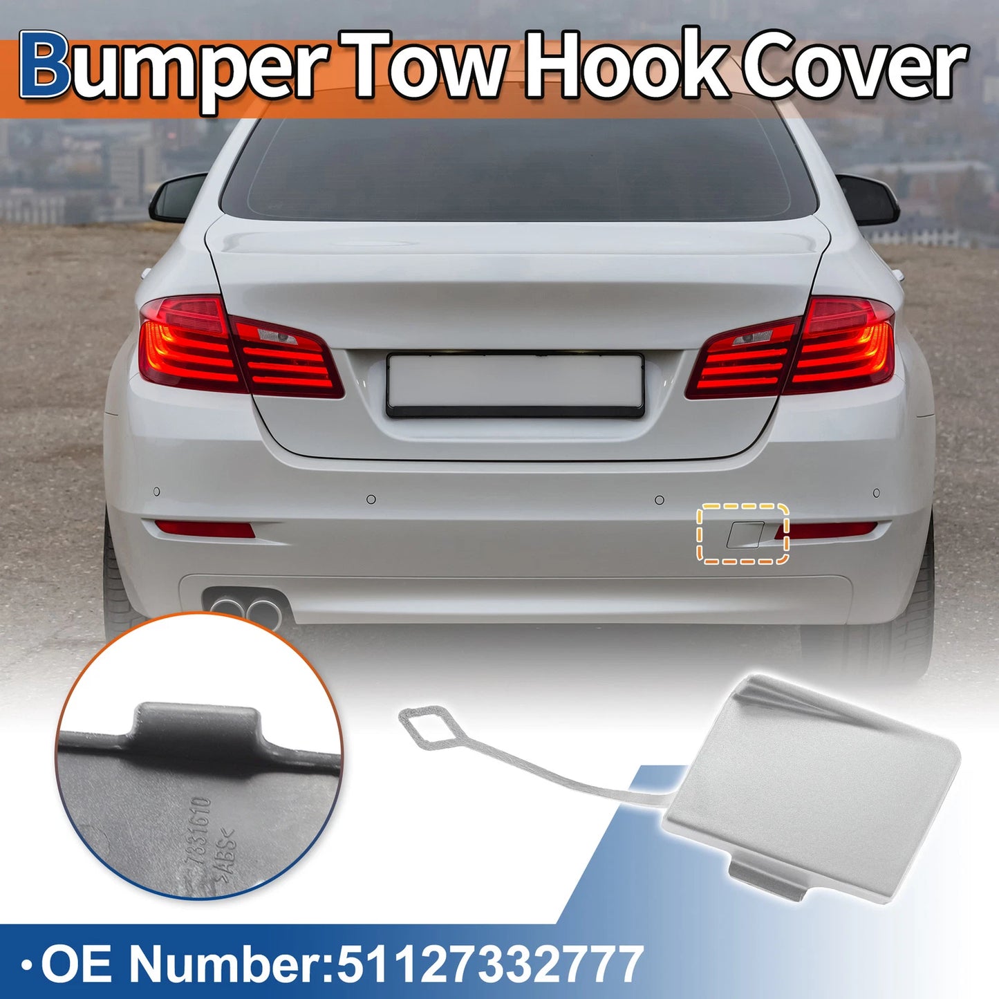Rear Bumper Tow Hook Cover for BMW 5 Series (2011-2017)