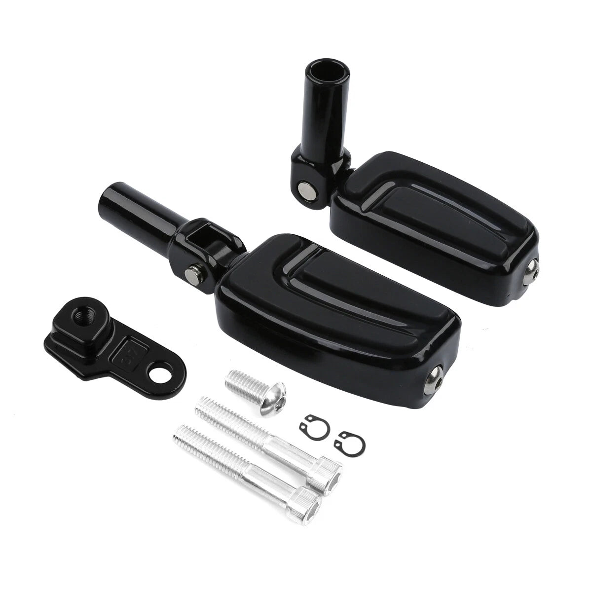 Rear Footpegs Mount for Harley Softail Slim FLSS (2012-2017) Black