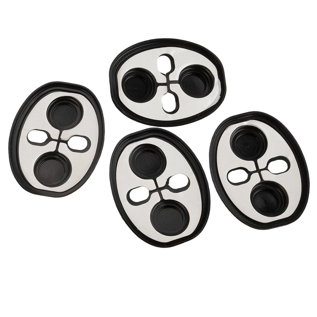 4 x Black Car Door Latch Silicone Cushion Protectors