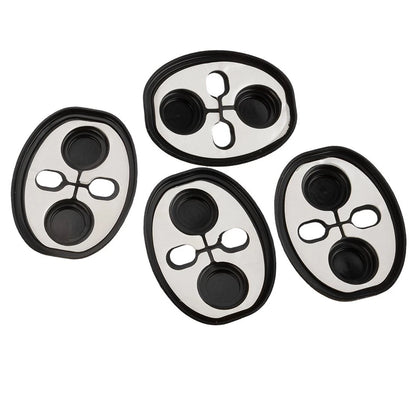 4 x Black Car Door Latch Silicone Cushion Protectors