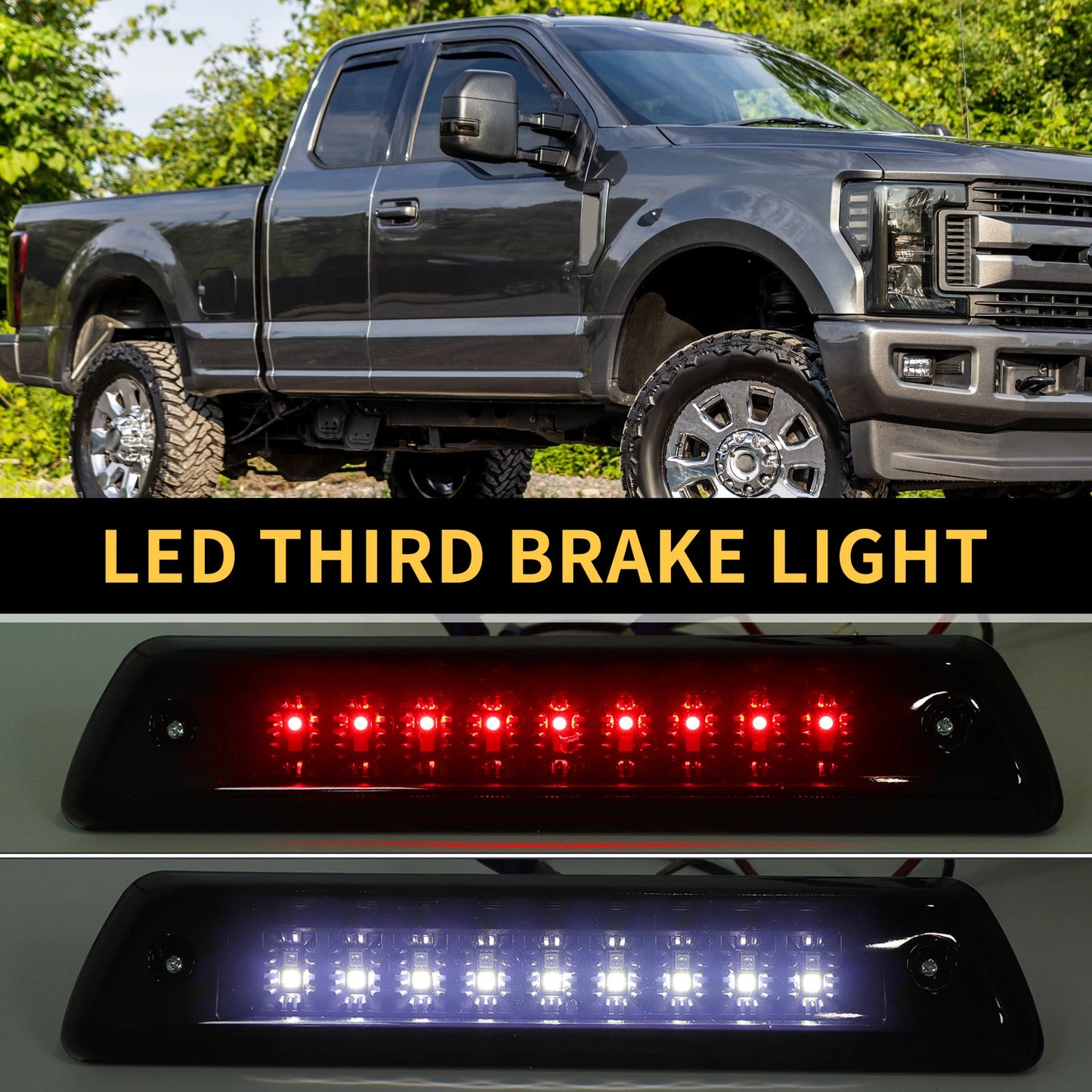 LED Third Brake Light Smoked Lens for Ford F-150 (2004-2023)