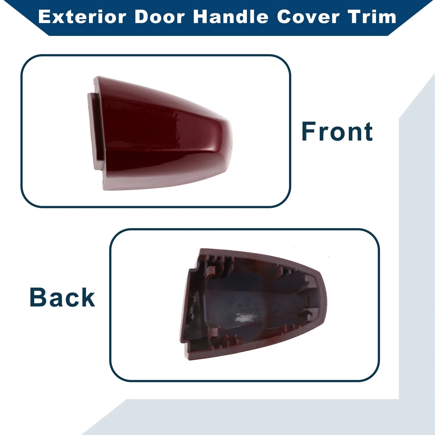 Door Handle Cover Trim for BMW X1 X5 F15 X6 F16 (2014-2019) Wine Red