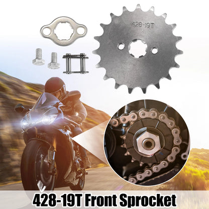 19T 17mm Motorcycle Front Engine Sprocket for Dirt Bike Mini Bike