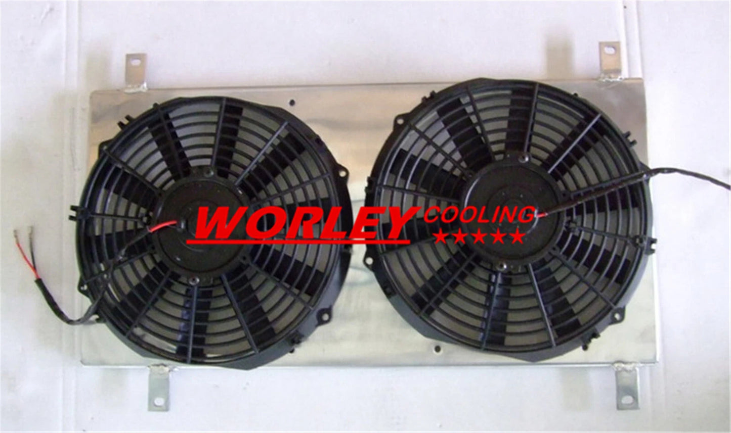 2ROW Aluminum Radiator & Shroud & Fan for Mazda Miata MX-5 (1990-1997)