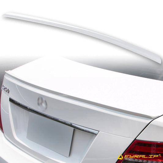 149 White Boot Lip Spoiler for Mercedes-Benz W204 (2007-2014)