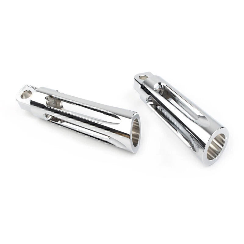 CNC Chrome Foot Pegs for Harley Touring Sportster Dyna Softail