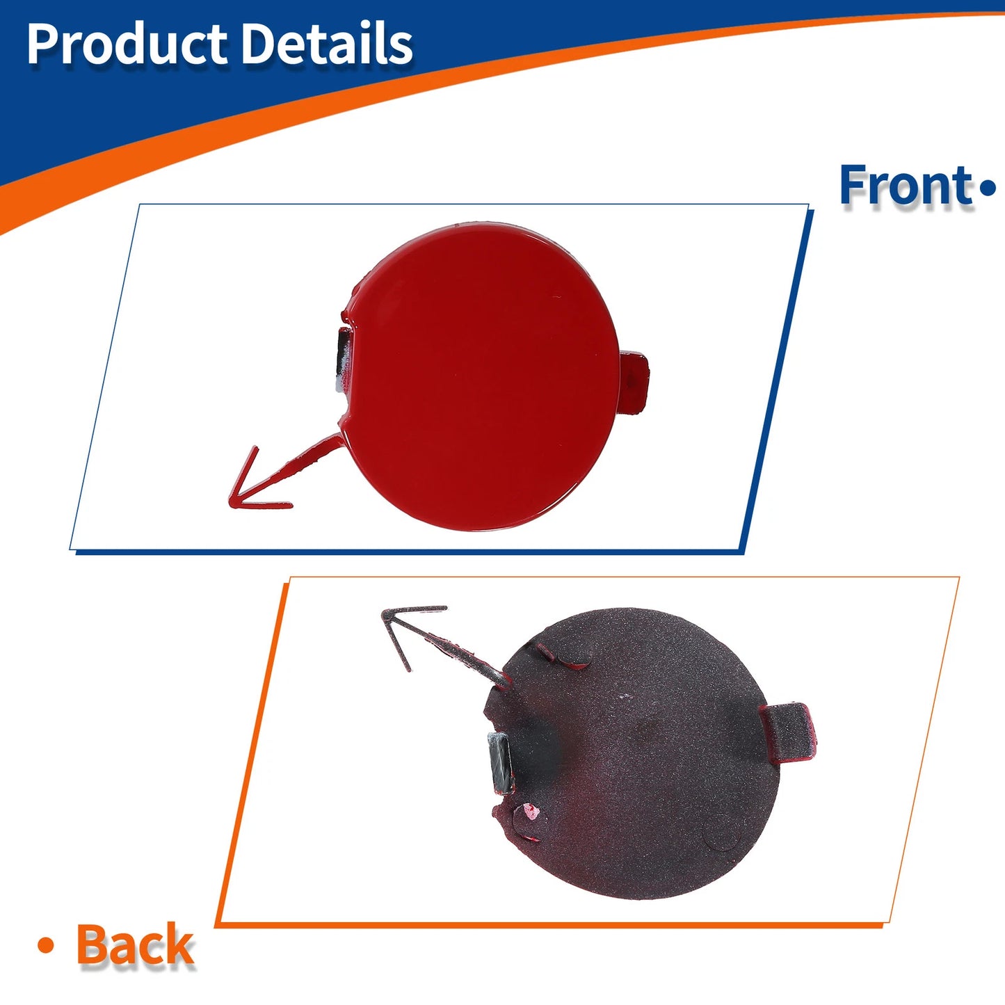 Front Right Tow Hook Cover for Mazda 6 (2008-2012) - Red