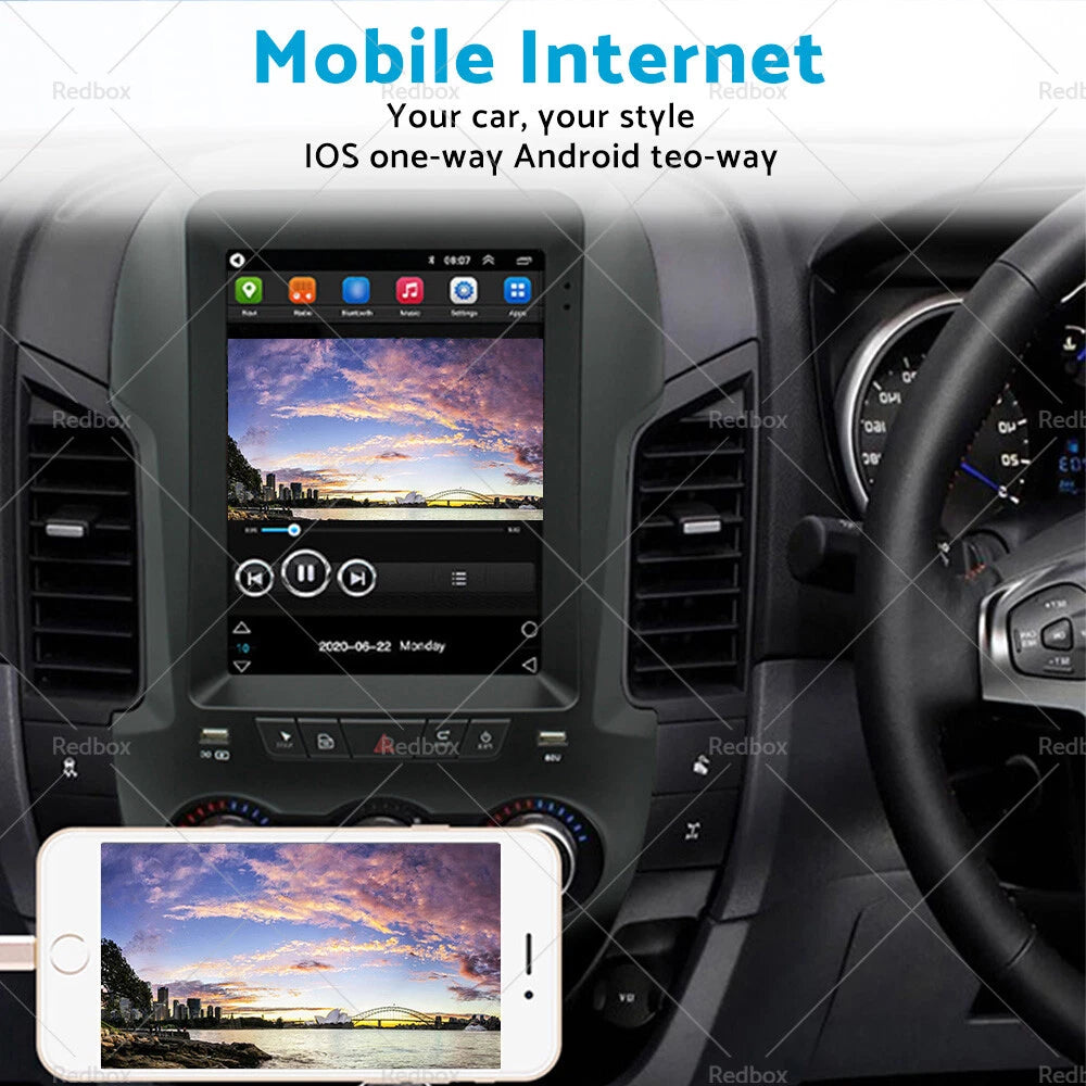 32GB Android 11 Carplay GPS Radio Head Unit for Ford Ranger (2011-2023)
