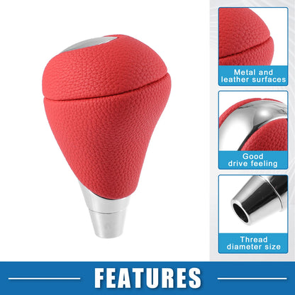 Red Silver Tone Gear Shift Knob for Lexus Toyota