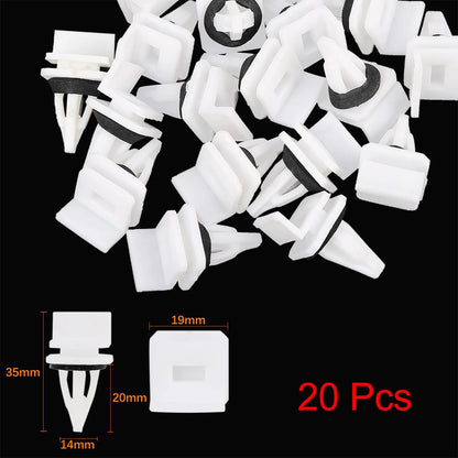 20pcs Plastic Rivet Bumper Fastener Clips for Honda Acura