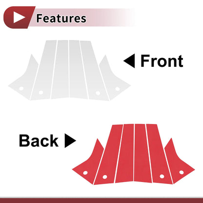 Door Pillar Window Trim for Ford Mach-E 2021-2022 Silver Tone