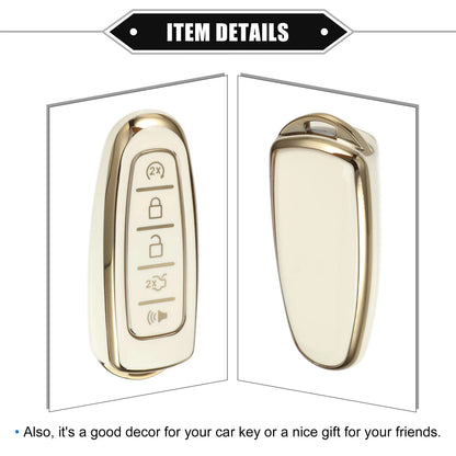 5 x Remote Keyless Key Fob Covers for Ford Escape, Lincoln (2020-2023)