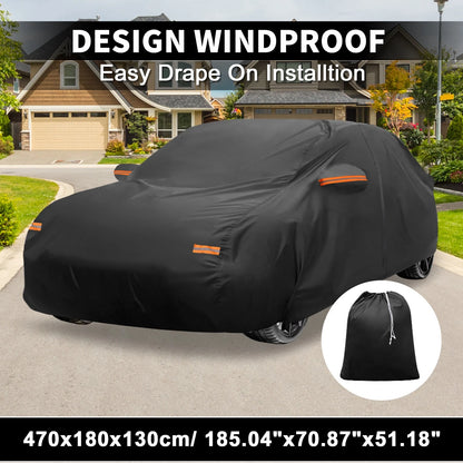 Waterproof Car Cover with Driver Door Zipper for Toyota Corolla