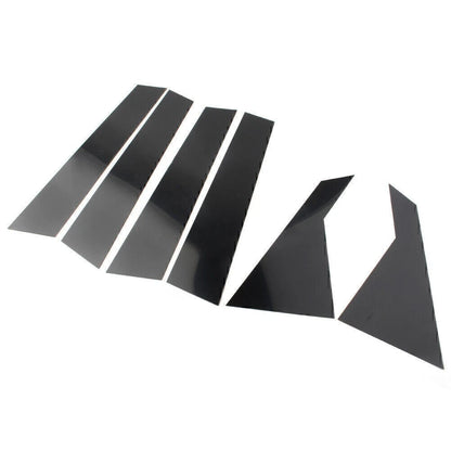 6 x Black Door Window Trim Covers for Kia Forte (2019-2024) Sedan