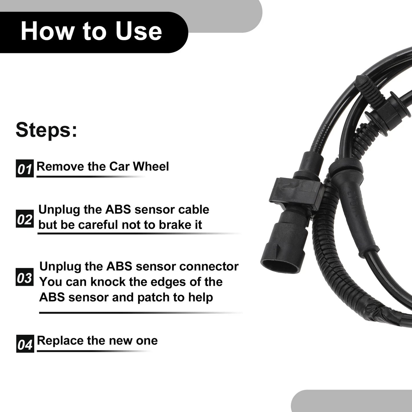 ABS Wheel Speed Sensor for Jeep Grand Cherokee (1999-2004) Front Right