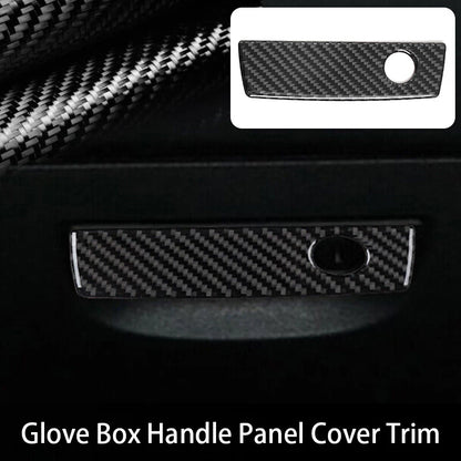 Carbon Fiber Glove Box Handle Panel Cover Trim for Dodge Challenger (2008-2014)