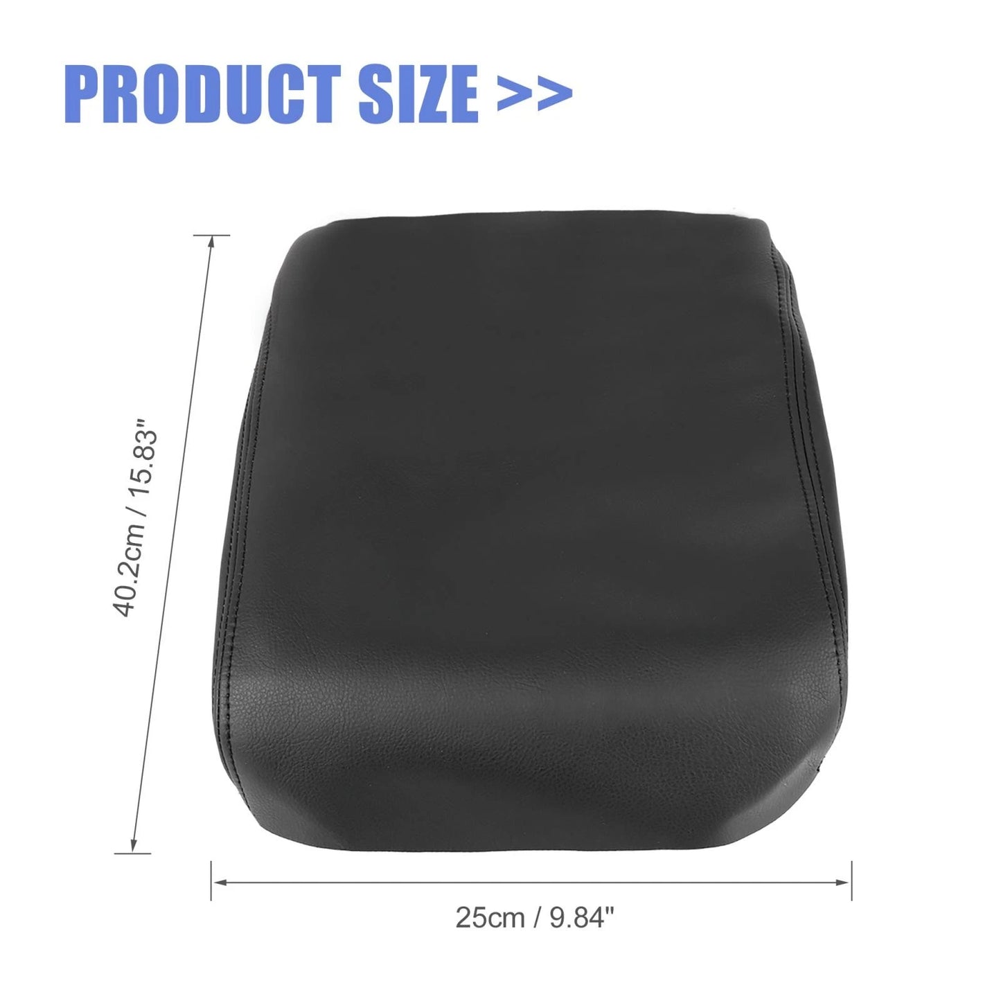 Microfiber Leather Center Console Lid Armrest Cover for Honda Pilot (09-15)