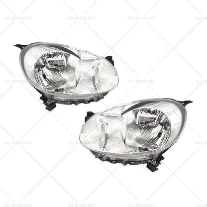 Left & Right Headlight Lamps Manual Adjusters for Nissan Micra (2010-2012)