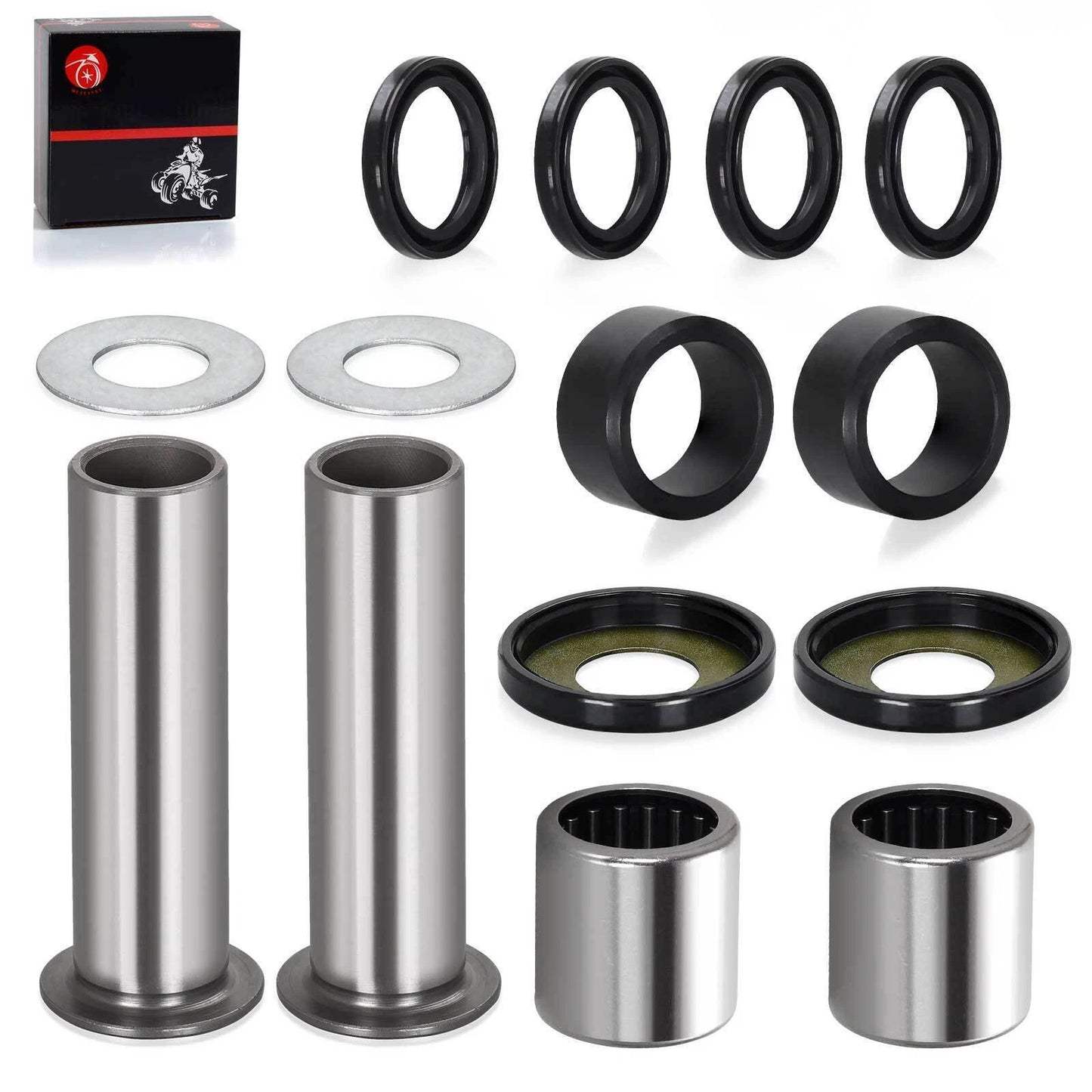 Rear Swing Arm Bearing Seal Bushing Rebuild Kit for Kawasaki KFX400 (2003–2006)